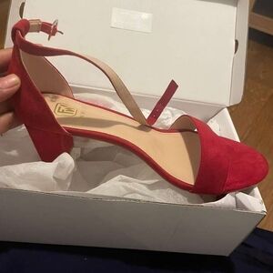 Chic Red Women's Heels